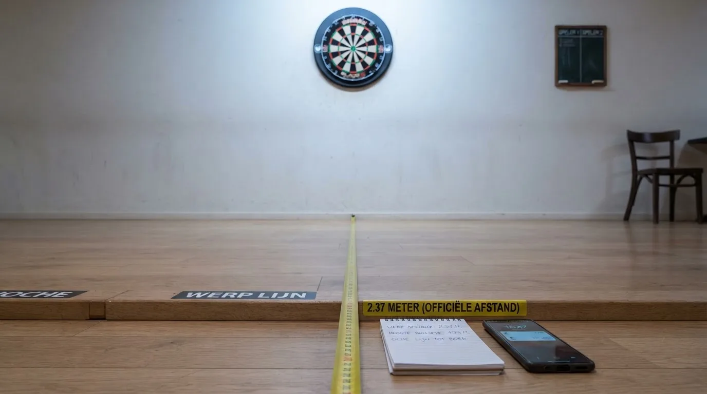 Een lege rechtszaal met houten banken in het ochtendlicht